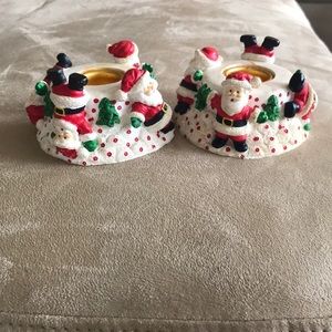 ❤️Santa Taper Candle Holders - set of two